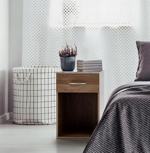 SZAFKA NOCNA STOLIK NOCNY jedna SZUFLADA 48cm SYPIALNIA SALON BIURO na Arena.pl