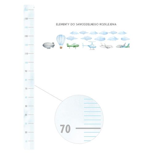 Naklejka Miarka Wzrostu Samoloty DK357 na Arena.pl