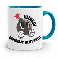 Kubek Błękitny Prezent Dentysty Bombowy Dentysta Z Nadrukiem Ze Zdjęciem