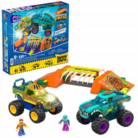 KLOCKI MEGA HOT WHEELS MONSTER TRUCKS MEGA-WREX TOR PRZESZKÓD + 2 AUTA