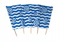 PARAWAN PLAŻOWY NIEBIESKI WIR -8M POLSKI PRODUKT