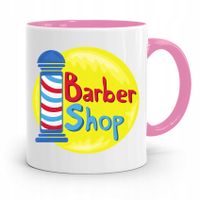 Kubek Różowy Dla Fryzjera Barber Shop Prezent Z Nadrukiem Ze Zdjęciem