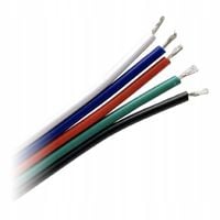 PRZEWÓD KABEL DO TAŚM LED RGBW 5x0,35mm² 5-ŻYŁOWY 25 METRÓW