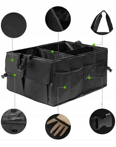 Torba Organizer do Bagażnika Samochodu Auta Kufer XXXL Składany Duży Mocny na Arena.pl