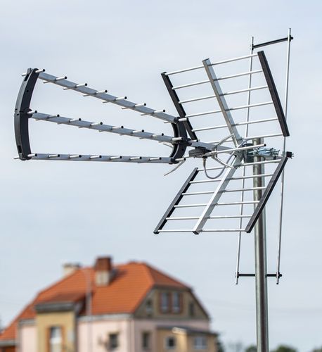 ANTENA KIERUNKOWA DVB-T2 DO TV NAZIEMNEJ MUX8 Filtr LTE HD 4K UHF VHF 120km na Arena.pl