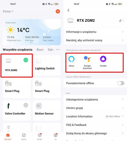 RTX Moduł STEROWNIK BRAMY GARAŻOWEJ ZIGBEE TUYA SMART + CZUJNIK zdjęcie 3