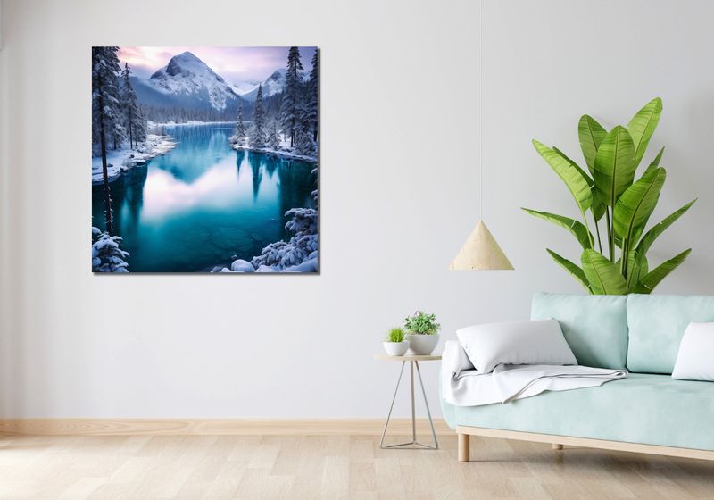Obraz 100x100cm Górzyste Prześwity zdjęcie 2