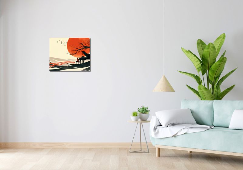 Obraz 50x40cm Pianistka zdjęcie 2