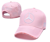 Czapka z daszkiem Mercedes czarna AMG Petronas Lewis Hamilton różowa