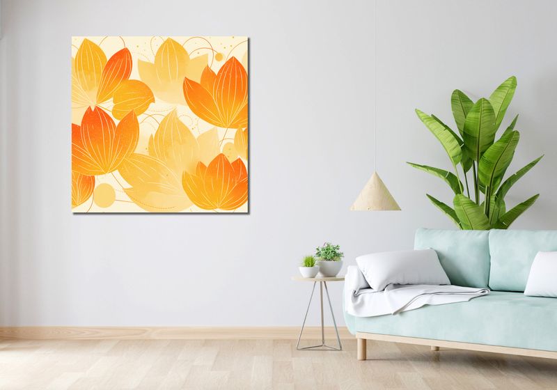 Obraz 100x100cm Jesienna Wizualizacja zdjęcie 2