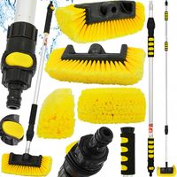 SZCZOTKA TELESKOPOWA MYCIA AUTA SAMOCHODU PANELI FOTOWOLTAICZNYCH + ZAWÓR