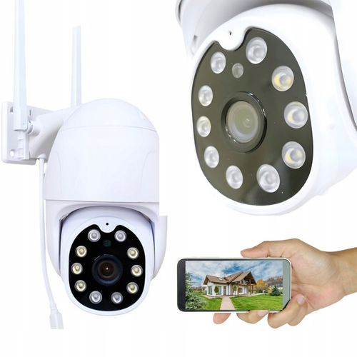 KAMERA ZEWNĘTRZNA OBROTOWA WIFI IP ZOOM MONITORING na Arena.pl