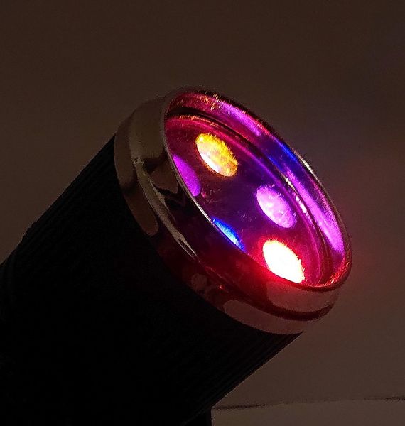 Stroboskop Mini Reflektor Disco 5X1W Led Rgb Sound-Activated / Automat zdjęcie 4