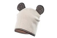 Jamiks SULA czapka uszka dla dziewczynki beżowa 52-54