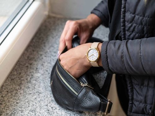 DAMSKI ZEGAREK TIMEX TW2W15800 EASY READER BEŻOWY NA PASKU ELEGANCKI na Arena.pl