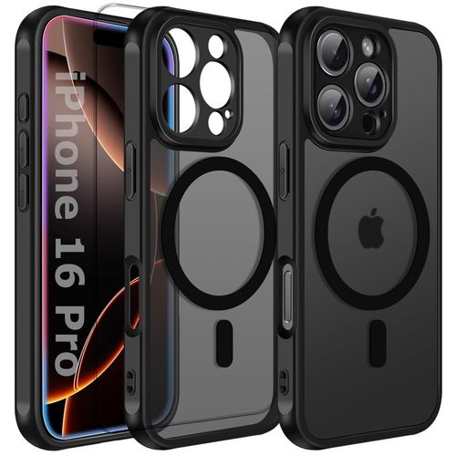 ETUI do IPHONE 16 Pro do Magsafe MATOWE MAGNETYCZNE WZMACNIANE + 2x SZKŁO na Arena.pl