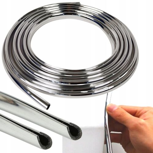 LISTWA CHROM RANTOWA RANTÓWKA 6x8mm POŁYSK 7,5M na Arena.pl