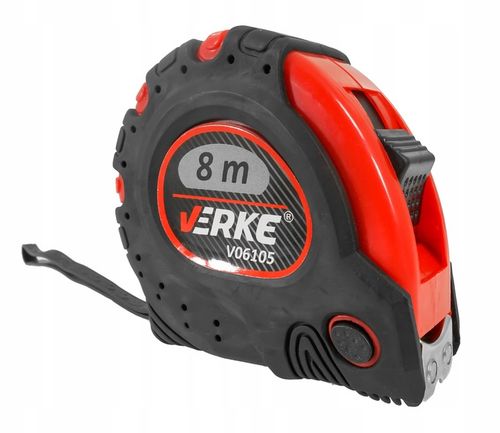 METRÓWKA RĘCZNA MIARKA METR ZWIJANY TAŚMA MIERNICZA MIARA ŻÓŁTA 8M na Arena.pl