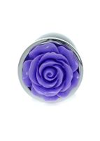 plug jewellery silver plug rose  purple