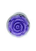plug jewellery silver plug rose  purple