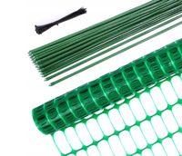 Mobilne Ogrodzenie Ochronne Ohuhu 30 m x 1 m, 25 Słupków, Czarny