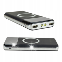 PowerBank indukcyjny 10 000 mAh 2,1A + latarka LED