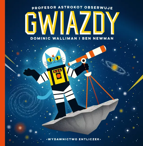Profesor Astrokot obserwuje gwiazdy zdjęcie 1