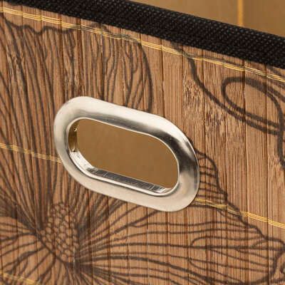 Kosz/ pojemnik 31x31 bambusowy Blackflo zdjęcie 2