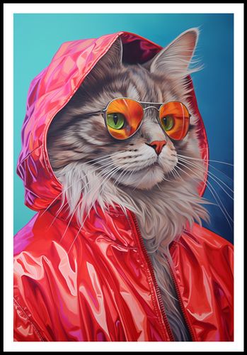 Plakat 68x101cm Kot w Stylu na Arena.pl