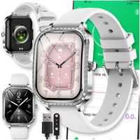 SMARTWATCH WATCH ZEGAREK AMOLED BLUETOOTH ROZMOWY MENU PL DAMSKI SMARTBAND MK88