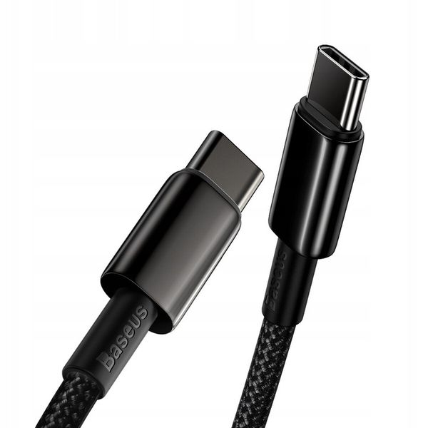 Baseus kabel Tungsten PD USB-C - USB-C 2,0 m czarny 100W zdjęcie 4