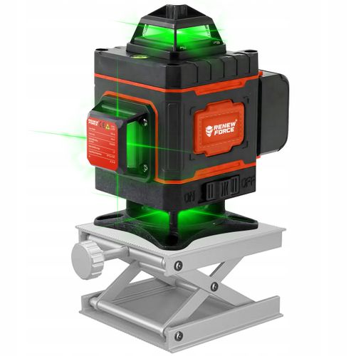 LASER KRZYŻOWY 360 STOPNI 16 LINII POZIOMICA LASEROWA PŁASZCZYZNOWA PILOT na Arena.pl