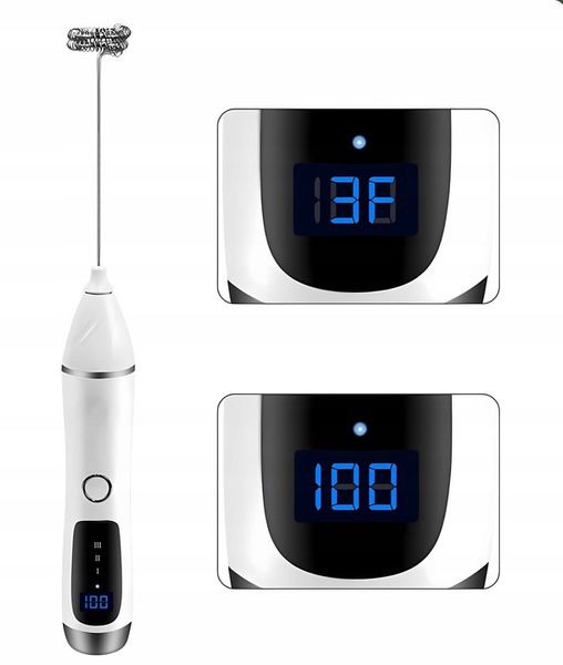 RĘCZNY SPIENIACZ MIKSER DO MLEKA KAWY ELEKTRYCZNY MINI BLENDER 11000 obr. zdjęcie 6