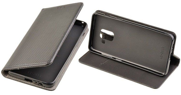 Etui Smart W2 do SAMSUNG GALAXY A8 2018 A530 czarny zdjęcie 1