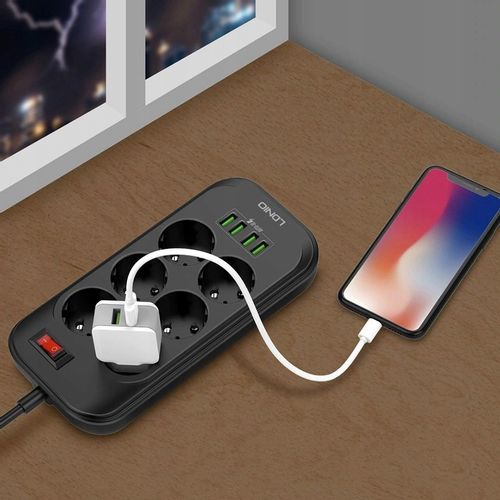 LISTWA ZASILAJĄCA PRZEDŁUŻACZ USB ANTYPRZEPIĘCIOWA na Arena.pl