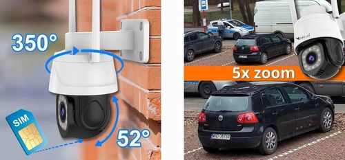 Kamera IP ORLLO Z17 PRO 4K zewnętrzna obrotowa GSM na kartę SIM 8MPx na Arena.pl