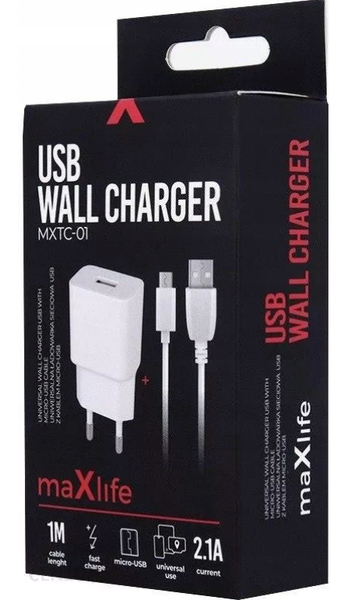 Ładowarka 20W PD Fast Charge Maxlife MXTC-10-20AC zdjęcie 1