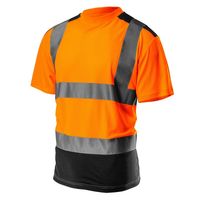 KOSZULKA T-SHIRT OSTRZEGAWCZY CIEMNY DÓŁ POMARAŃCZOWY XXL - T N81-731-XX