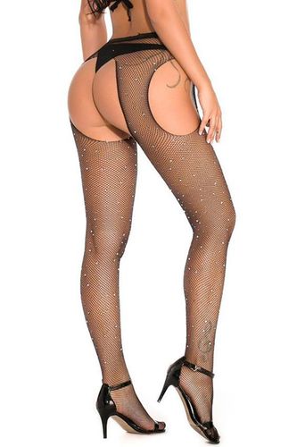 black strass open tights tu (size: tu) na Arena.pl