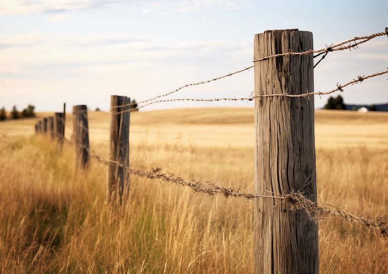 Plakat 84,1x59,4cm Płot na Polu zdjęcie 1