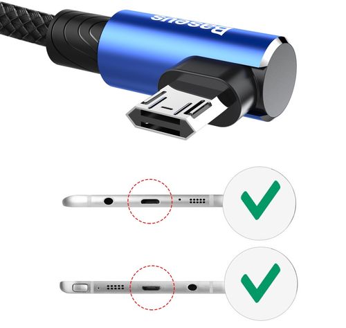 Kabel kątowy micro-USB Baseus MVP Elbow 1.5A 200cm na Arena.pl