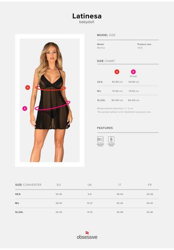 latinesa babydoll i stringi xl/2xl na Arena.pl