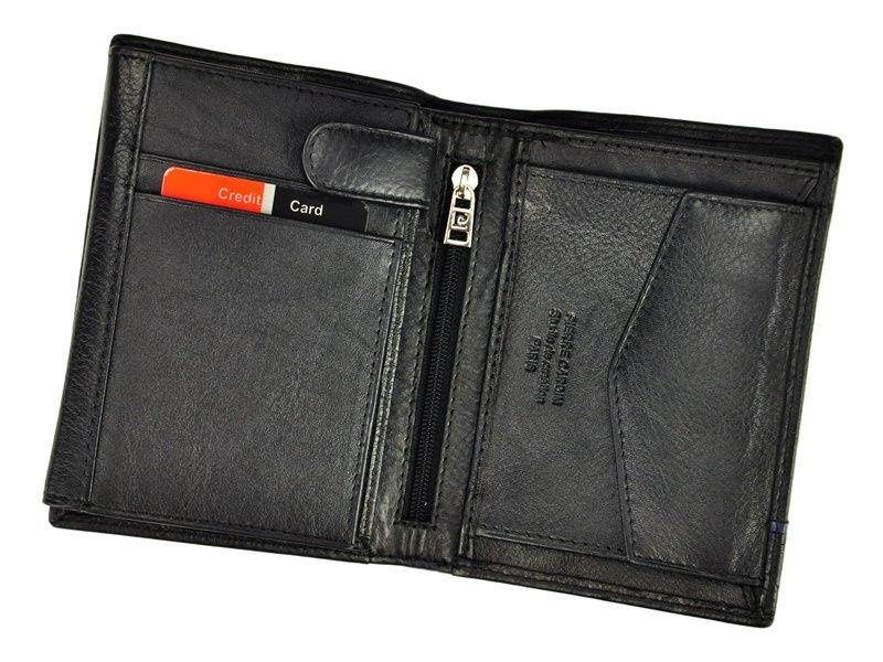 Portfel męski skórzany PIERRE CARDIN SAHARA TILAK15 326 Czarny / Niebieski zdjęcie 5