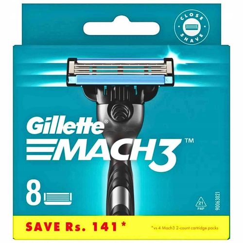 Gillette Mach 3 ostrza wkłady nożyki do maszynki do golenia Mach3 8 sztuk na Arena.pl
