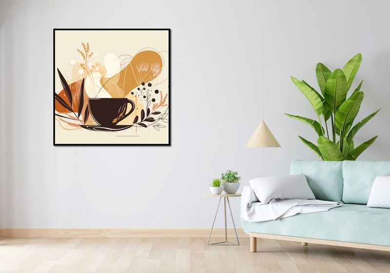 Plakat 100x100cm Aromatyczna Przerwa zdjęcie 4