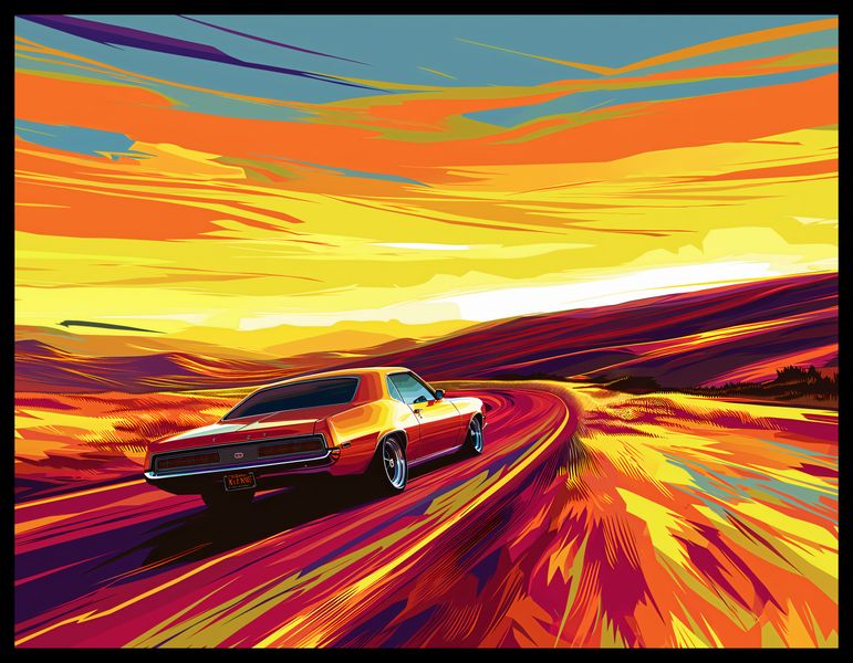 Plakat 65x50cm Pędź Przed Siebie zdjęcie 2