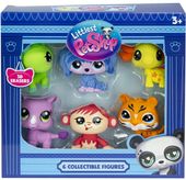 zestaw figurek hasbro littlets pet shop 3d erasers zwierzątka 6pak