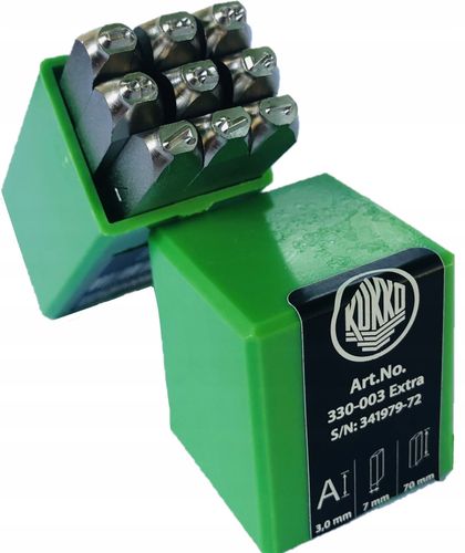 KUKKO Numeratory cyfry 3 mm Made in Germany na Arena.pl