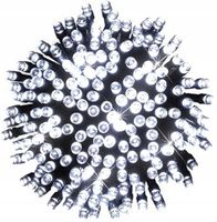 LAMPKI CHOINKOWE 500 LED ZEWNĘTRZNE STAŁE FLASH BIAŁY ZIMNY + FLASH