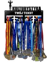 Wieszak na medale KULTURYSTYKA twoje imię dowolny tekst 234.1